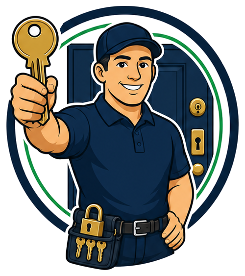 Cheap Locksmith mascot logo
